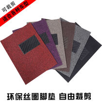Net red car foot pad wire ring easy to clean self-cutting Main and co-pilot car foot pad waterproof and dirt-resistant General