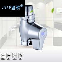 All copper quick open flush valve hand press type squatting toilet accessories toilet flush valve knob type faucet switch