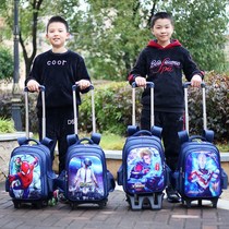 Altman lever schoolbag boys and pupils cartoon waterproof climbing building removable Princess June 1 Childrens Day gift