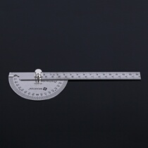 Angle ruler Double arm stainless steel angle gauge 180 degree adjustable semicircular indexing gauge Protractor Universal angle ruler