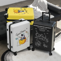 Luggage female Japanese small graffiti student trolley case 2021 New Men 20 inch sturdy and durable 24 suitcase