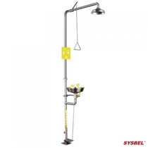 sysbel stainless steel composite eye washer washes face eyes whole body WG7053F