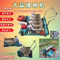 Agricultural small garlic planter gasoline self-propelled garlic planting garlic sowing garlic sow tractor traction garlic planter