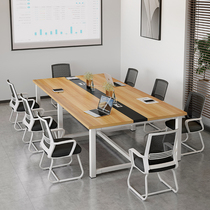 Desk Meeting Table Long Table Brief Modern Training Negotiation Table Meeting Room Small Staff Desk Chair Composition