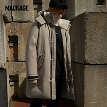 Tooling series-MACKAGE men KASON Nordic twill material with long style Pike coat in the hat down