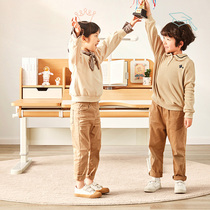Guangmingyuan Di childrens learning table and chair set can lift primary school students to write childrens desks home desks
