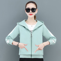 2021 Spring and Autumn new three-piece female pants loose cardigan top casual sports suit ANTA E ERKE