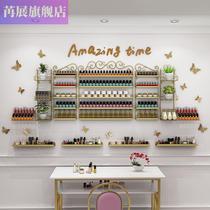 Nail Polish shelf nail art display rack nail polish frame Net red hanging wall shelf cosmetics storage rack shelf