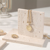ins wind photo props Jewelry Jewelry photo photography ornaments Cold wind stone pendulum storage plate Still life photography photo decoration