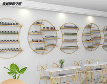 Nail art shelf Wall-mounted nail polish glue shelf display stand Nail shop display cabinet Nail wall shelf