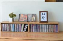  Tape rack Rack Collection rack Storage disc locker Walnut large capacity disc locker box cd box