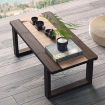 Kang table rural household meals on the small table on the floating window light luxury tatami short feet bedroom sitting on the ground