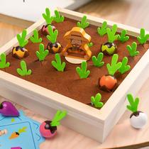 Turnip Toy Puzzle Early Teaching Brain Power Male Girl 1 2-year 2 old baby boy Monzis hands-on ability training