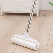 Long Rod peelable hair suction roller dust removal paper pet hair sticky cat hair dog hair sticky wool roller household dust