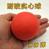 Small cat pooch bites no bad leather ball Silicone Elastic Ball Big Doggie Side Pasta Ball Toy Teddy Snowner 