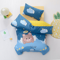 Class A cotton cartoon kindergarten quilt three-piece treasure nap with core six-piece cotton quilt into the garden bedding