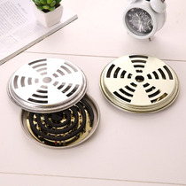 Mosquito coil household thickening and reinforcement safety fireproof nail tooth mosquito coil mosquito box gray box