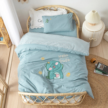 Kindergarten quilt three-piece set pure cotton childrens quilt cover baby entering the kindergarten bedding newborn nap bedding six-piece set