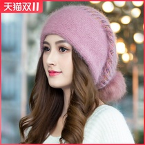 Winter hat children Winter Korean beret with velvet ear protection warm wool hat autumn and winter Joker fashion knitting