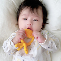 Baby gum grinding stick can be boiled baby molars anti-eating hand artifact tooth bite glue music baby toys for months