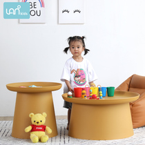 Childrens Toy Table Students Round Table Kindergarten Baby Game Writing Desk Chair Sets Net Red Building Block Table Boy