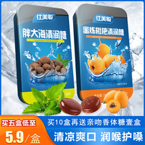 5 boxes of honeysuckle loquat Luo Han Guo fat sea throat sugar teacher mint non-candy throat lozenges