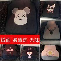Car footbed Universal single sheet Easy cleaning ground blanket Cartoon Cute car Mat Environmentally-friendly Waterproof car cushions