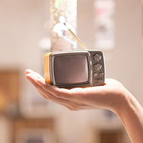 To the distant time retro TV Bluetooth speaker radio nostalgic recorder old portable TF card audio usb old man universal net red wireless player small mini player
