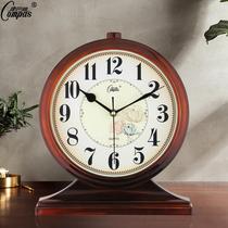 Silent clock living room bedroom European style retro desk clock modern creative ornaments