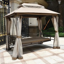 Outdoor swing Rocking chair Hanging basket Home villa Garden Courtyard bed hanging chair Indoor Wrought iron balcony swing