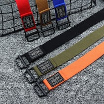Japanese ins Hong Kong style brand Yu Wenle mens and womens work casual pants with Joker canvas belt jeans belt