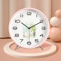 Nordic light luxury wind alarm clock ornaments living room desktop large clock 2021 New bedside desktop bell clock