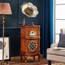 Vintage Retro phonograph European Big Horn pendulum CD Radio subwoofer recording player vinyl record player
