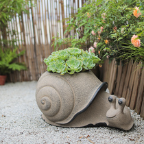 Han Yuntang succulent plant large flower pot personality creative outdoor copper grass hydroponic garden lovely animal Basin