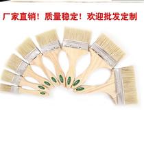 Thickened long wool paint brush barbecue brown brush 1 inch 15 inch 2 inch 3 inch 4 inch wooden handle pig hair brush industrial use