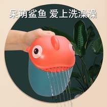 Baby water ladle plastic shampoo cup children shower water spoon water artifact multifunctional thickened baby bath water scoop
