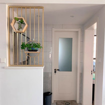 Nordic metal screen meal living room light luxury iron grille simple entrance modern toilet wash table partition wall