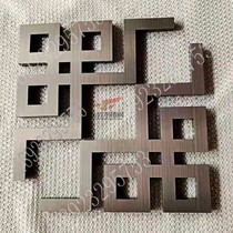 Stainless steel ceiling decoration rose gold brushed black titanium line corner rewind Chinese angle flower arc angle custom