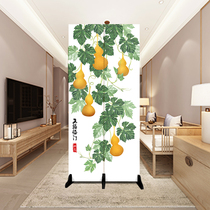 Entering the entrance Jucai screen partition living room Wufu Linmen solid wood folding mobile bedroom shielding home