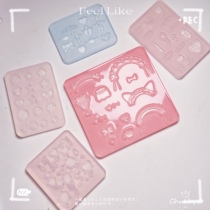 Coo Card Accessories Die Drop Glue Flow Sand Decorate Silicone Turndie
