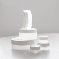 20Pcs Plastic Jar Empty Clear with White Lid Cosmetic Cream