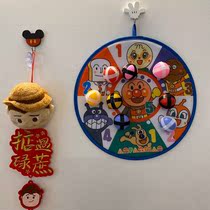 ins Bread Superman pitching target set Indoor Throwing darts Velcro stick stick ball parent-child casual traditional game