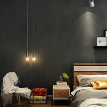 Retro nostalgic wallpaper cement plain solid color living room background wall cafe industrial style dark gray wallpaper