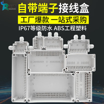 Outdoor ABS plastic waterproof junction box 10P-60P with high and low terminal power supply monitoring branch terminal box