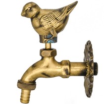Garden faucet All copper animal single cold outdoor antifreeze sunscreen Courtyard balcony mop In-wall sparrow