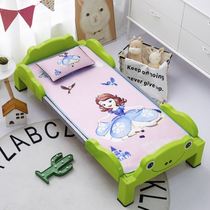 Kindergarten special ice silk mat Princess style nap soft mat foldable breathable winter and summer dual-use crib is available