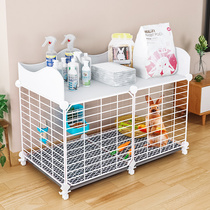 Rabbit cage home indoor extra-large free space rabbit Dutch pig special automatic dung cleaning