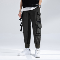 YC Japanese mens pants spring summer Joker camouflage tooling 2021 trendy toe Ice Silk quick-drying casual pants