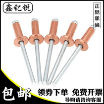 M2 4 M3 2 M4 M4 8 red copper blind rivet semi-round head copper pull nail open type round head copper pull hat nail