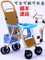 One-button folding baby artifact childrens travel trolley two-year-old baby out folding push cart summer